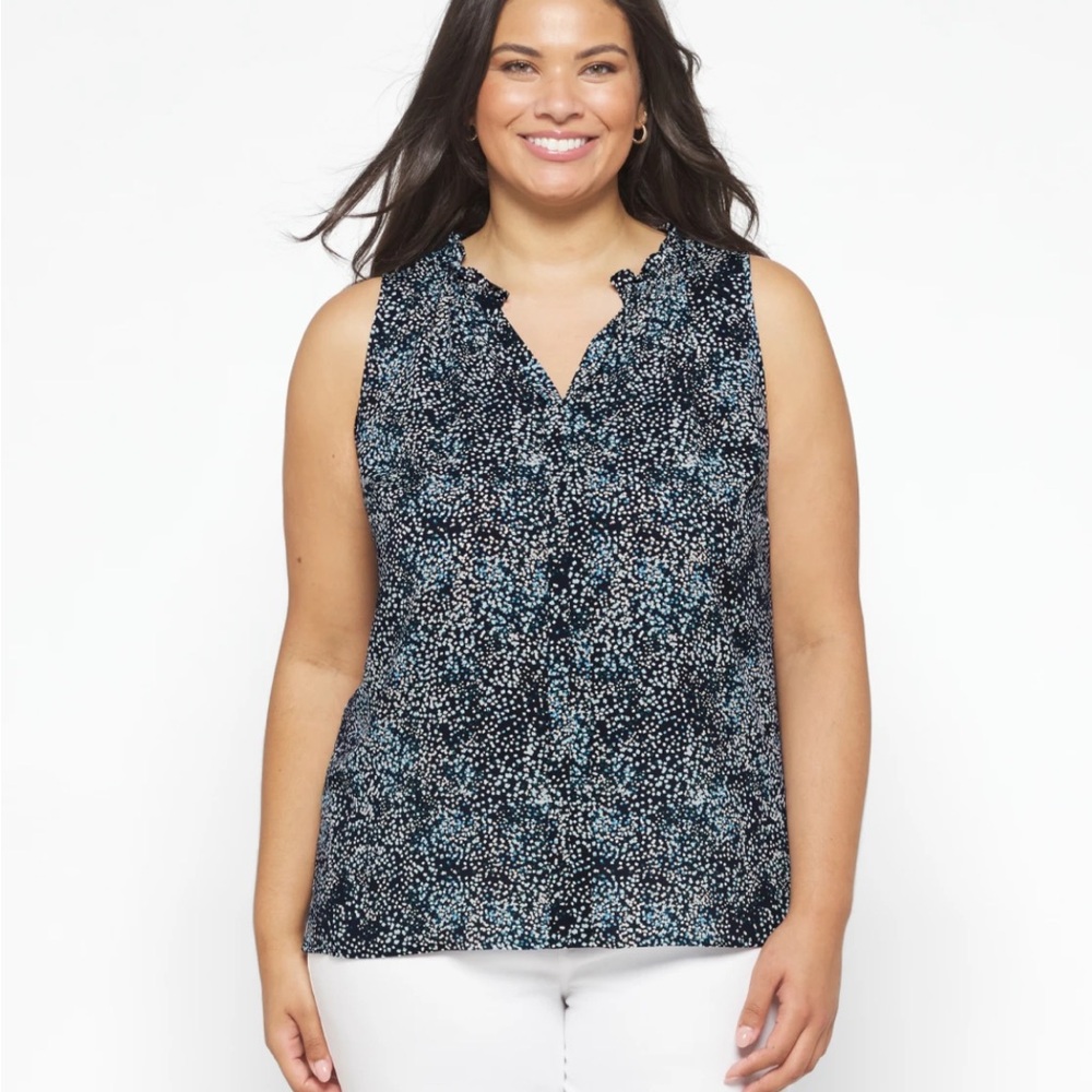 41 HAWTHORN
Orlee Mixed Material Sleeveless Top - Picture 4 of 6